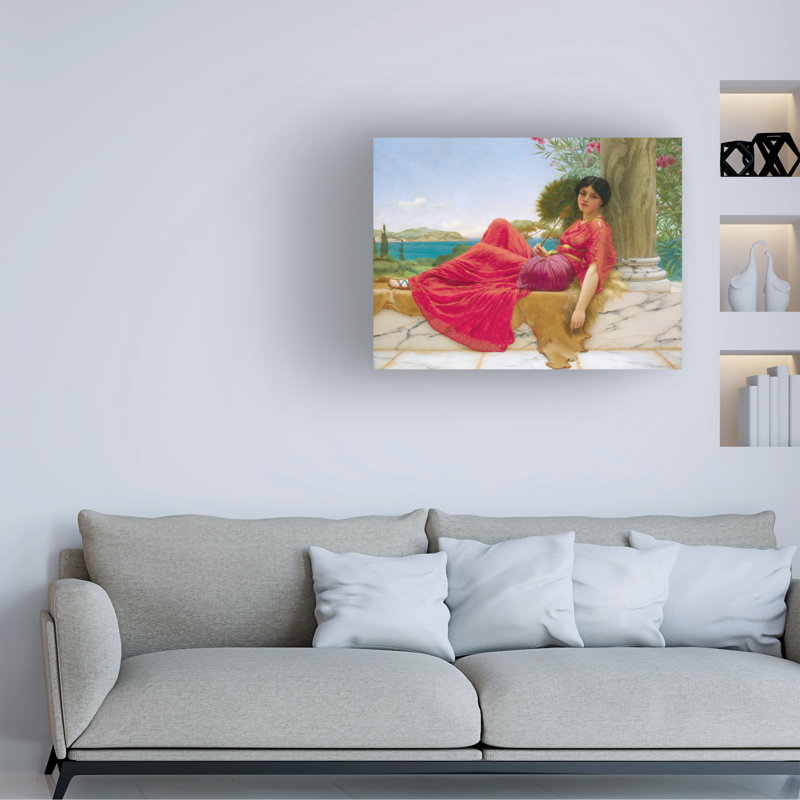 Impression sur toile par John William Godward, H 18 po x l 24 po x P 2 po