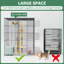Grande cage intérieure pour chat avec cage en fil métallique pour chat 1-4 chats, 54 x 41 x 69