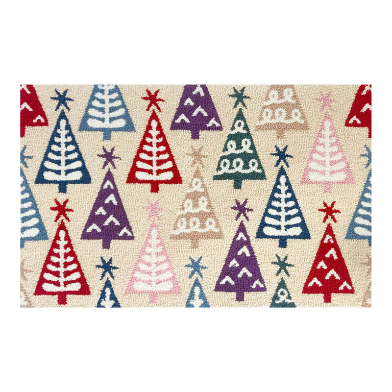 Scandi arbres crème taille 30 x 48, L 24 po x L 36 po