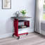 Ensemble de tables d'appoint et de tablettes rouges