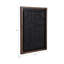 Papier d'art mural encadré, en bois, en MDF, à relief géométrique, décor texturé moderne pour le bureau de la chambre à coucher - 29 po - noir et brun