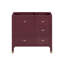 Alana 36 in. Single Sink Bathroom Vanity in Burgundy Red