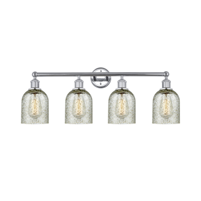 Éclairage pour meuble-lavabo 4 lumières 32 pouces Reiko, Mica, Chrome poli