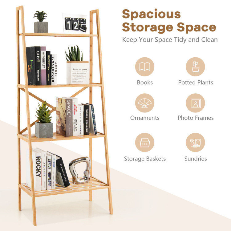 58''H X 24''W Avron Ladder Bookcase