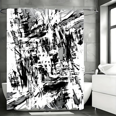 Shower Curtains with Hooks Included