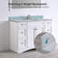 Plateau de meuble-lavabo simple 48 po avec lavabo
