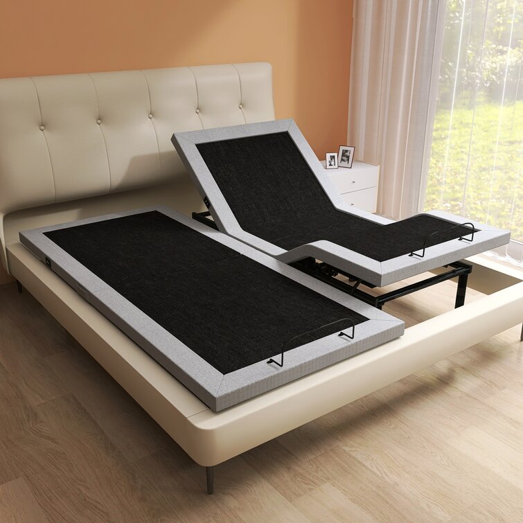 Herrmann Split King Massaging Zero Gravity Adjustable Bed with Wireless  Remote