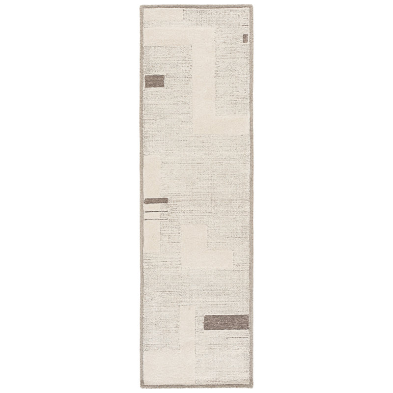 Harvest Hand Tufted Wool; Cotton Geometric Indoor Rug, 9'-0" x 12'-0" Rectangle