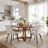Upholstered Dining Chairs Faux Leather Side Chair with Metal Frame-266236648