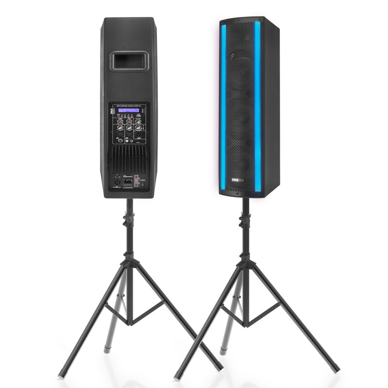 Pyle 3 x 6.5" Bluetooth Combo Speaker Boxes - DJ Loud Speakers with RGB Lights & Remote Control