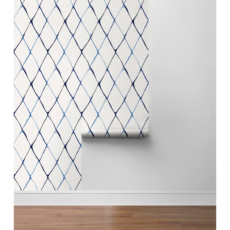 Rouleau de papier peint auto-adhésif L 18 pi x l 20,5 po Diamond Like, Lune bleue