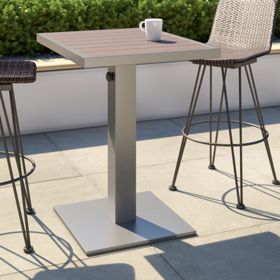 Seaside 2 Person 30'' L x 31'' H Solid + Manufactured Wood Cantilever Brackets