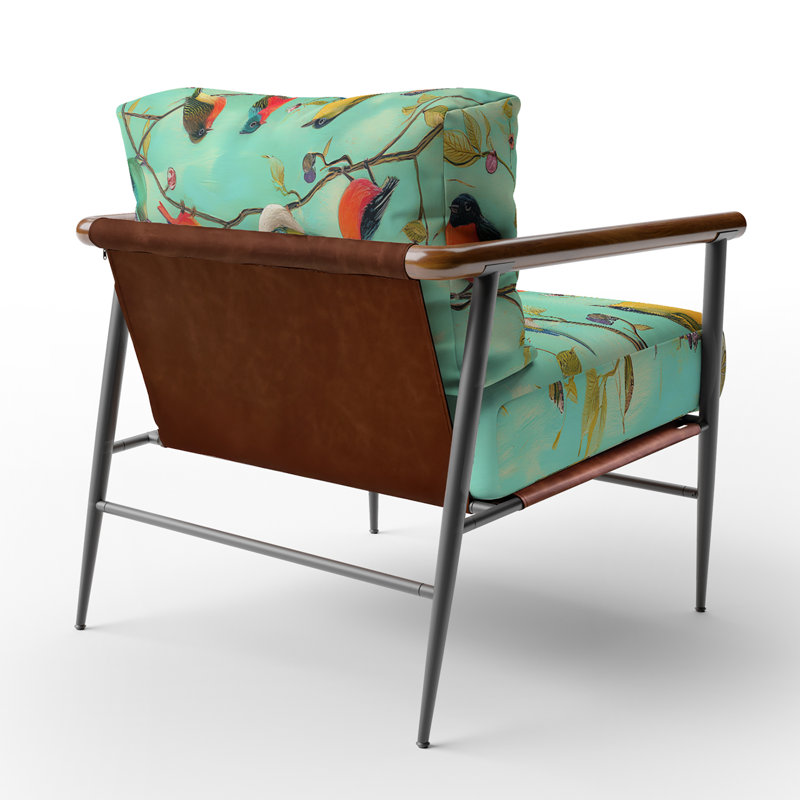 Chaise avec accoudoirs rembourrée Mailer, Noir, noir, noir, noir
