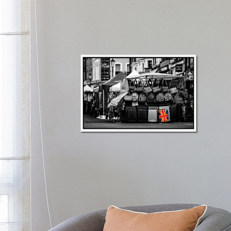 Big Blue In Green by David Gardiner - Wrapped Canvas Print, White Framed, 66.04 cm H x 45.72 cm W
