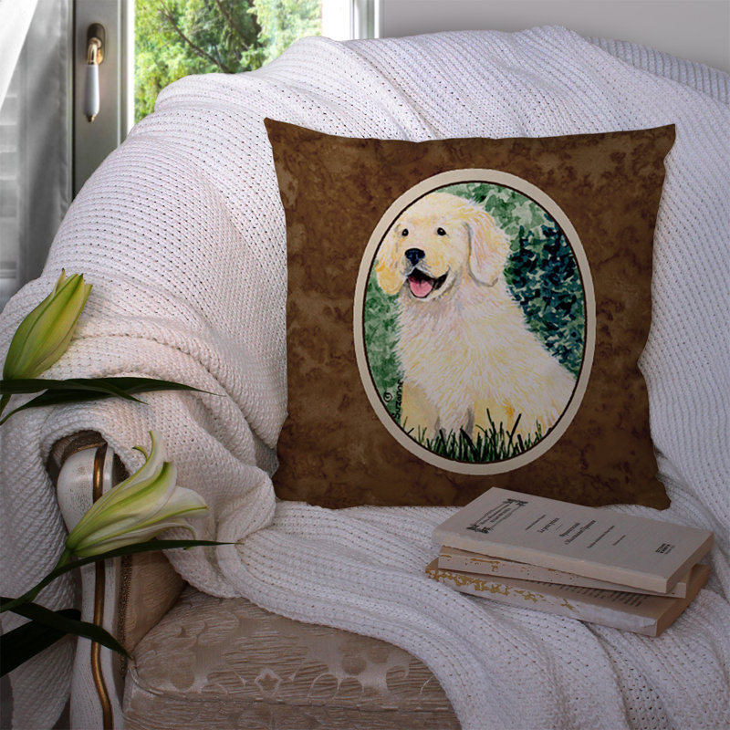 Coussin décoratif intérieur/extérieur golden retriever