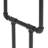 Iromel Rectangular Height Bar Table 43'' L x 16'' W with Pine Wood Top & Metal Leg