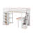 Twin Loft Bed With Storage Drawers,Desk And Stairs-1115690002