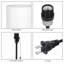 Lampe de table noire 16 po