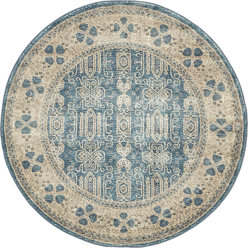 Oriental Indoor Rug, Round 7'3"