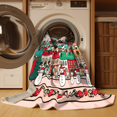 Tapis de vacances d'hiver de Noël lavable The Holiday Aisle®