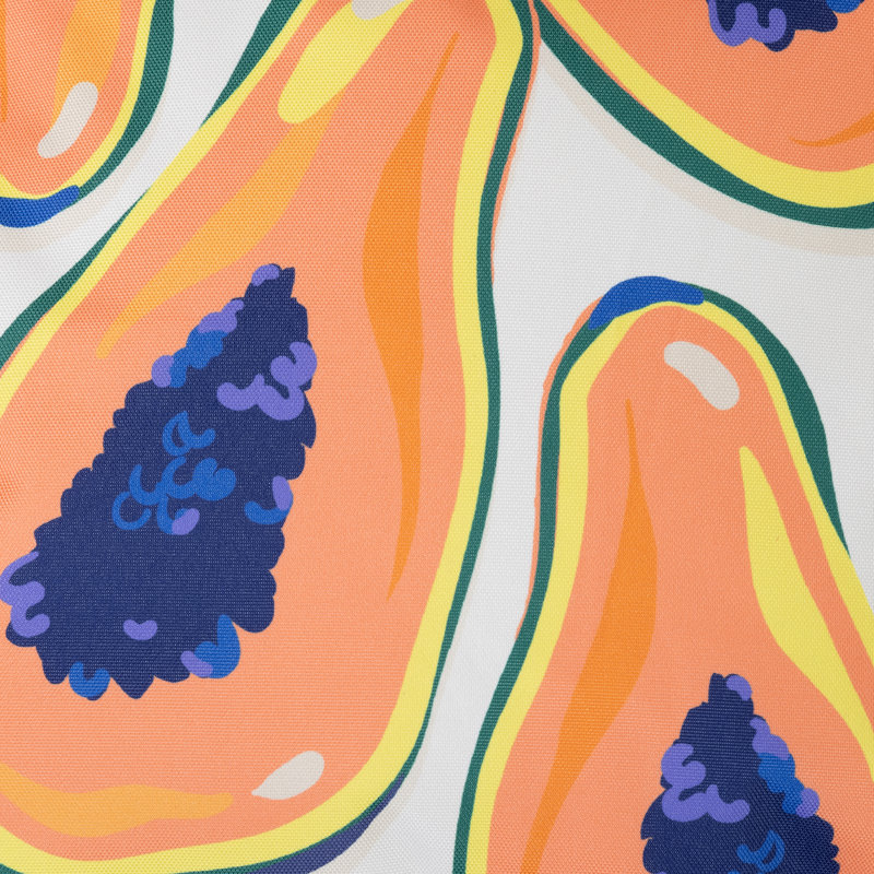 Papaya Fruit Print Indoor-Outdoor Cushion
