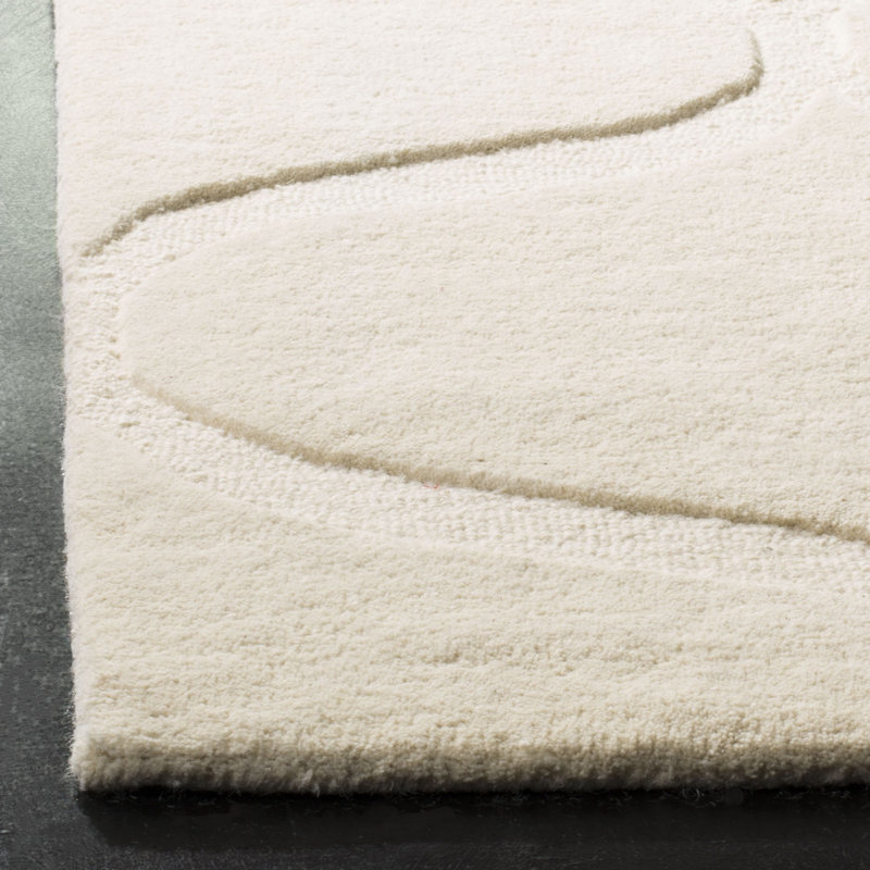 Tapis géométrique en laine touffeté à la main Cambridge, Rectangle 3 pi x 5 pi