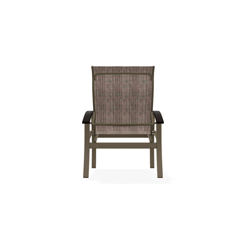 Chaise de patio Askar, Bois de plage texturé, Noir, Taupe Harper Sunbrella®