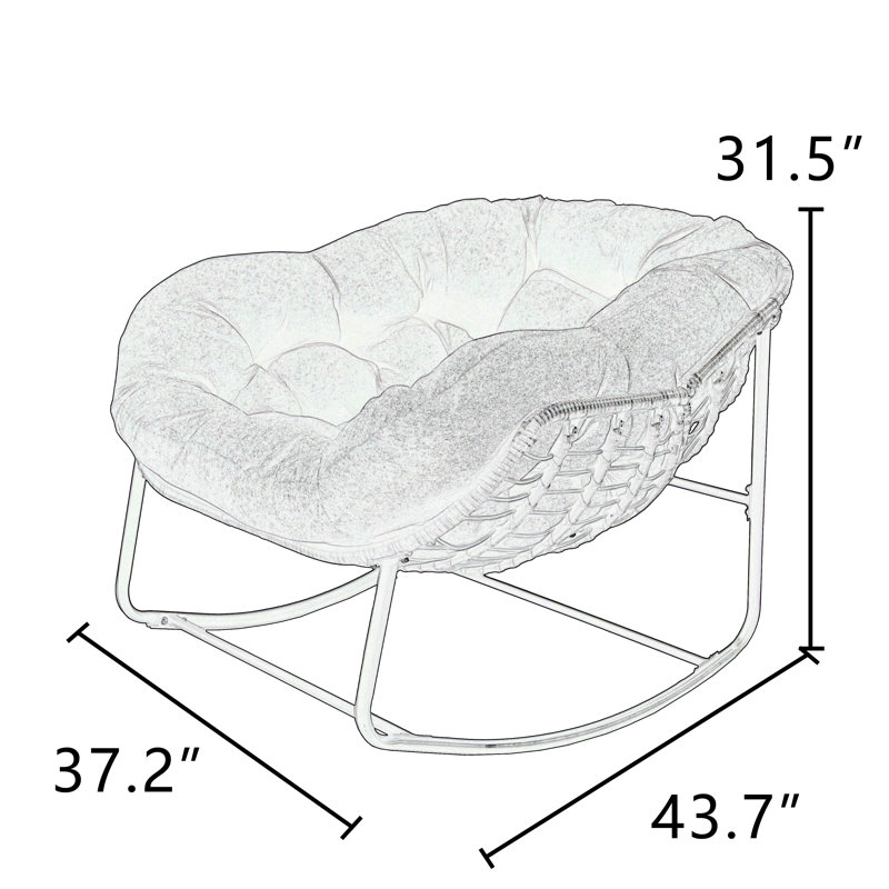 Cini Wicker Outdoor Chair, Sage, Black