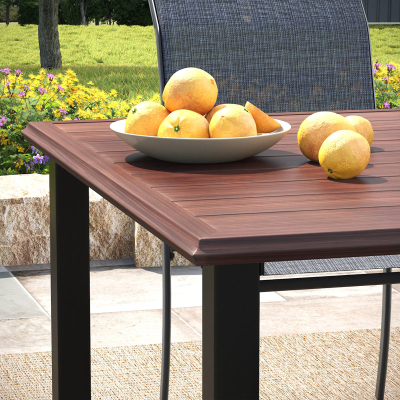 Patio Dining Set, Walnut