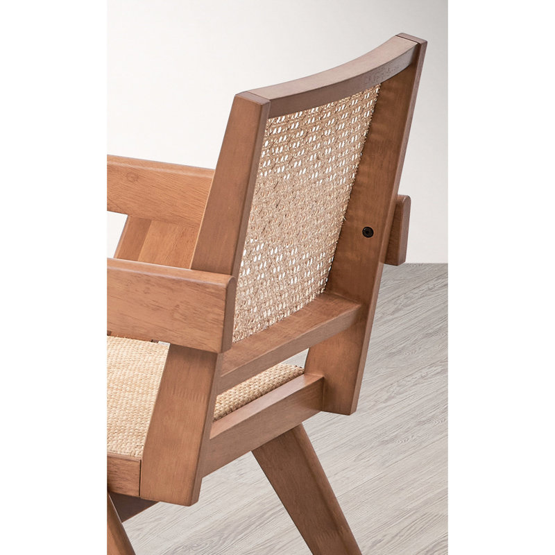 Fauteuil d'appoint avec assise naturelle de 22 po de largeur, 16 po de hauteur et 19 po de profondeur pour une ambiance détendue de 26 po de profondeur et un style élégant pour toute pièce