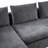Sectional Sofa 93.7" L-Shaped Sofa Upholstered Sofa Couch With Wooden Storage Compartment For Living Room