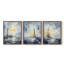 Série Sea and Shore Cxxvi - Ensemble de 3 estampes numériques encadrées - Prêt à être accroché-107267560-107267556