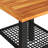 2 - Person Wicker Patio Dining Set with Square Table , Cushions Included-97871661-97871662