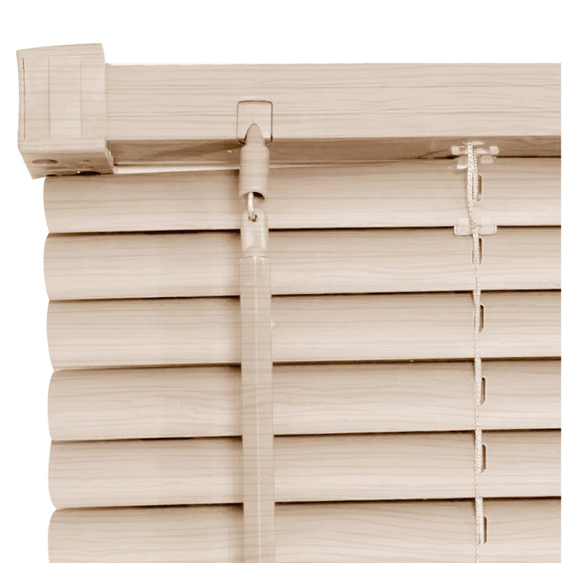 PVC Room Darkening Venetian Blind, Natural, 150 cm L x 195 cm W