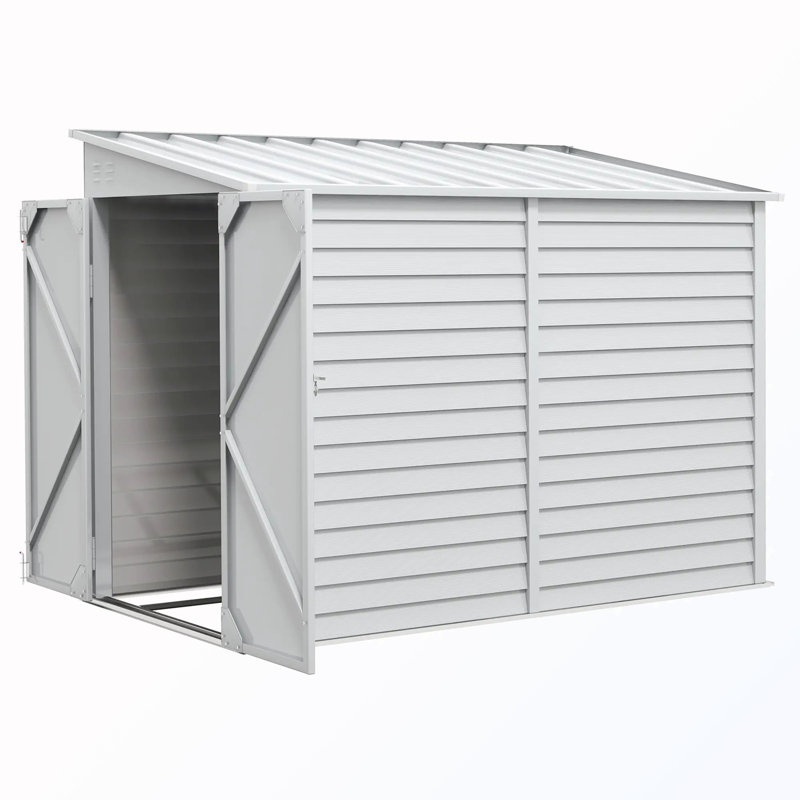 Remise de jardin verrouillable, Blanc