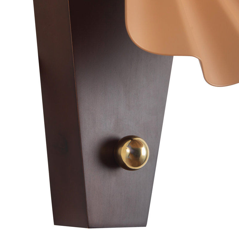 Furrow 12-in Red Wall Sconce, Pink
