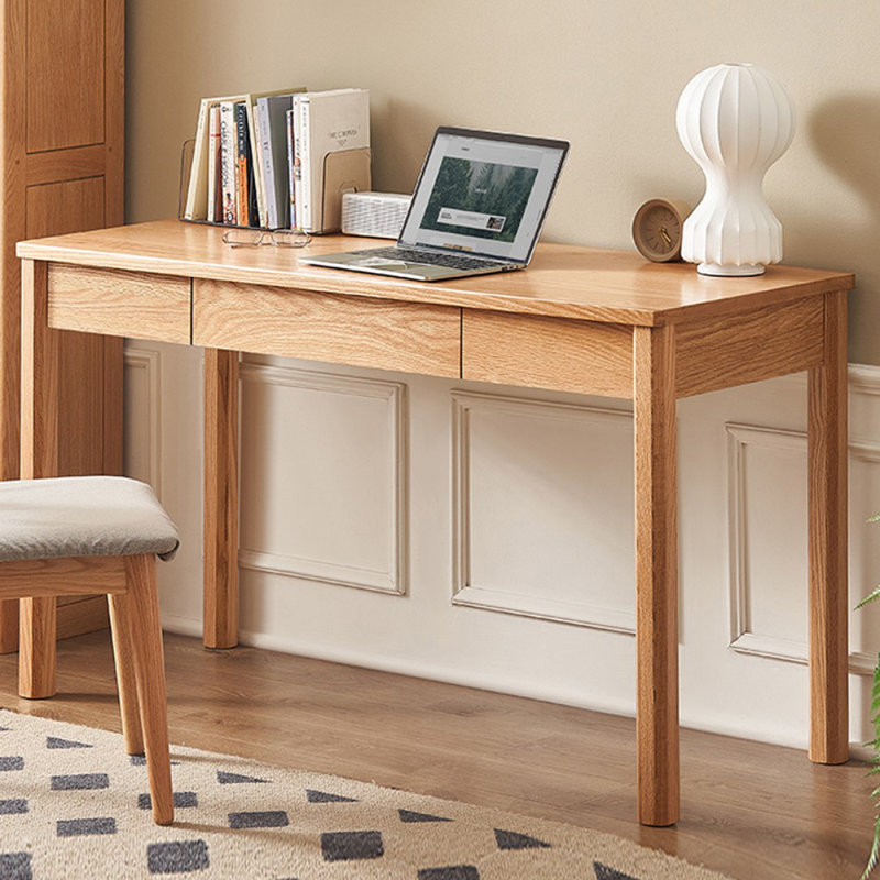 Bureaux rectangulaires en bois massif Burlywood, H 29,92 po x l 41,34 po x P 19,69 po