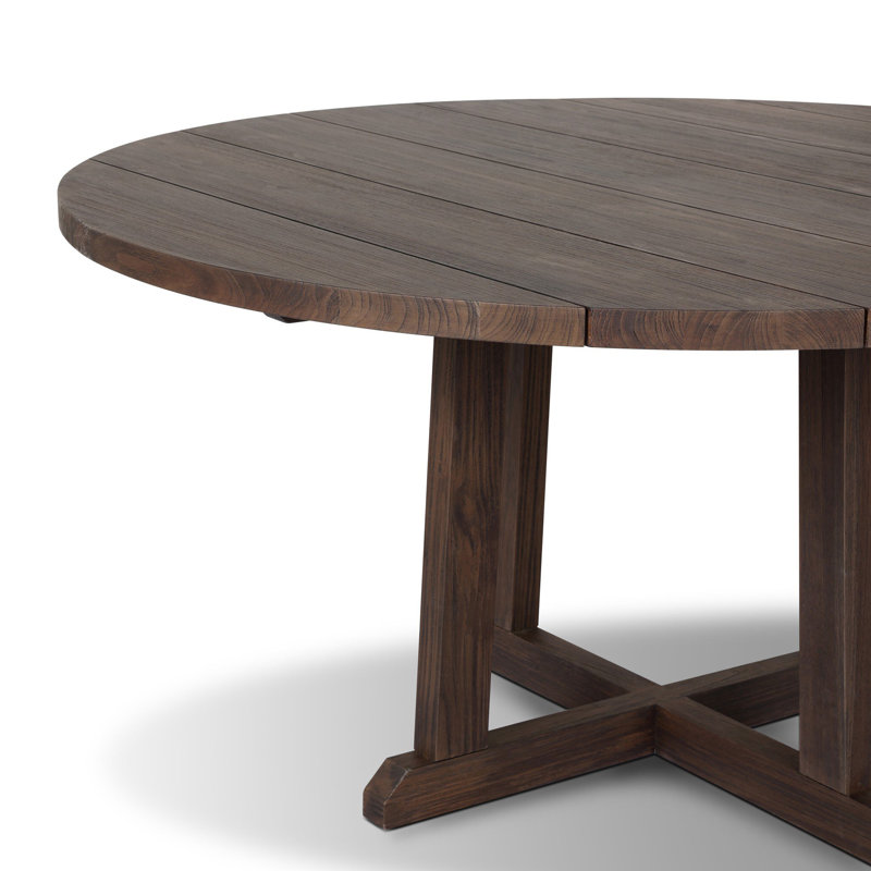 Indie Outdoor Round Teak Dining Table