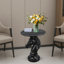 Statue de cheval, table d'appoint, table de bout, salon, noir