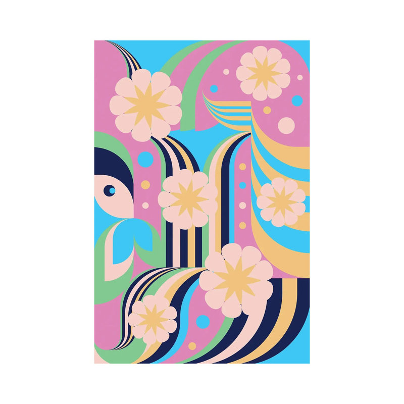 «Sakura Girl», reproduction d'art sur toile tendue, H 12 po x l 8 po, Toile tendue, Ne s’applique pas