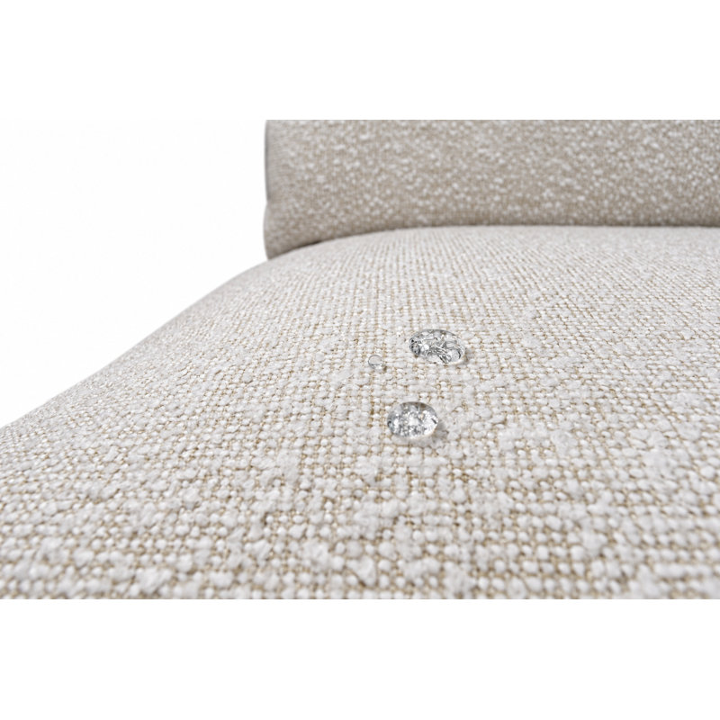 Méridienne d'extérieur Acacia (ensemble de 2), Boucle blanc