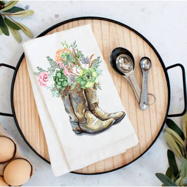 Country Florist Summer Sunflower Kitchen Cotton Tea Towels East Urban Home