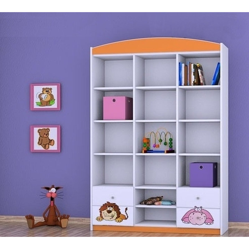 Raina 183cm H X 132cm W Kids Cube, Orange