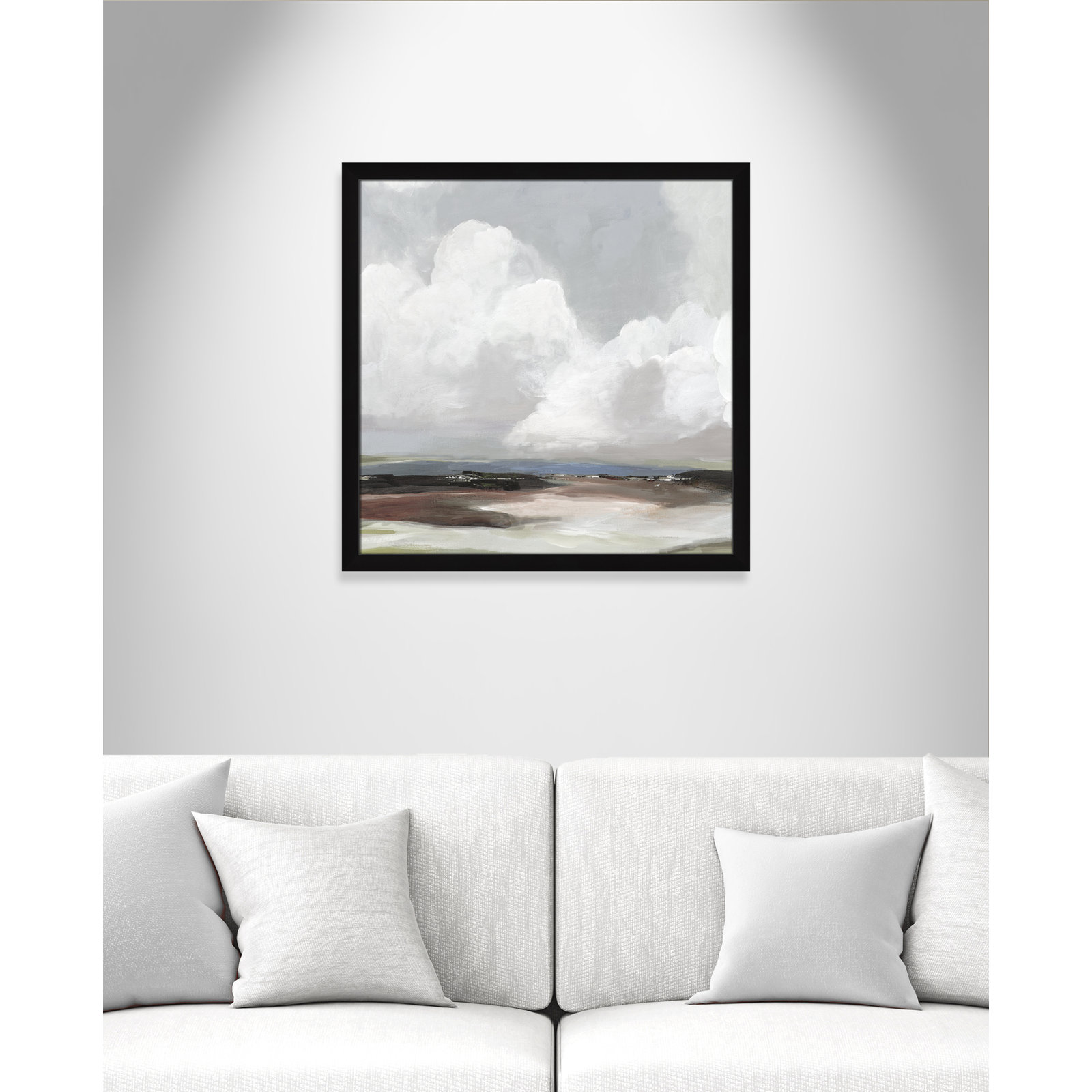 Morning Air - Picture Frame Painting Print, Black Framed, 28.5" H x 28.5" W x 1.12" D