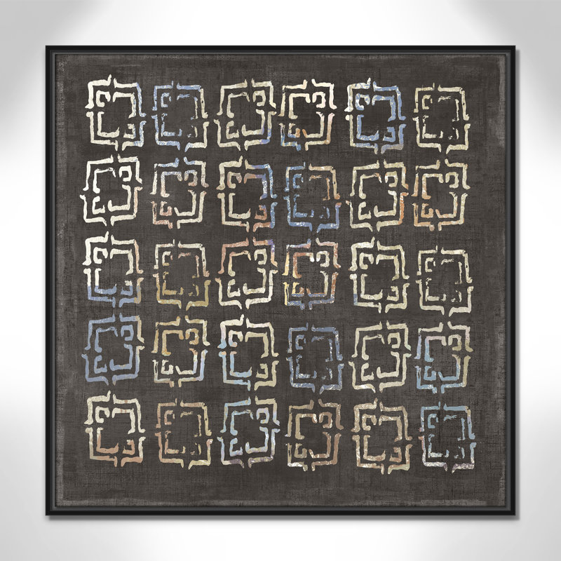 «Golden Folklore II» par Aimee Wilson, H 31,5 po x l 31,5 po, Noir