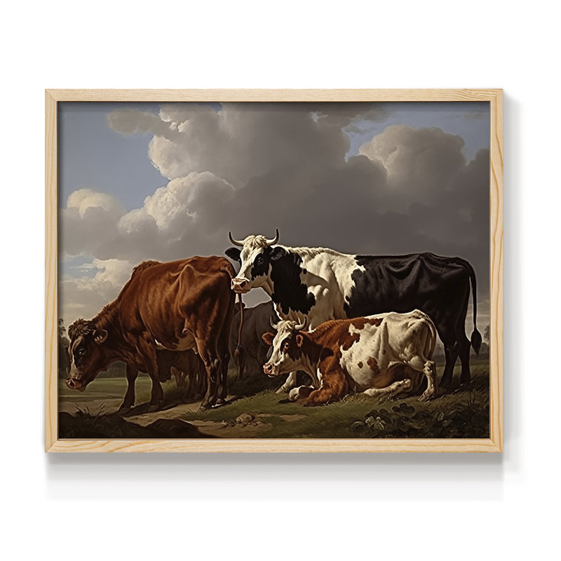 Faune - XXXIX - Reproduction encadrée - Restickable, H 8 po x l 10 po, Naturel