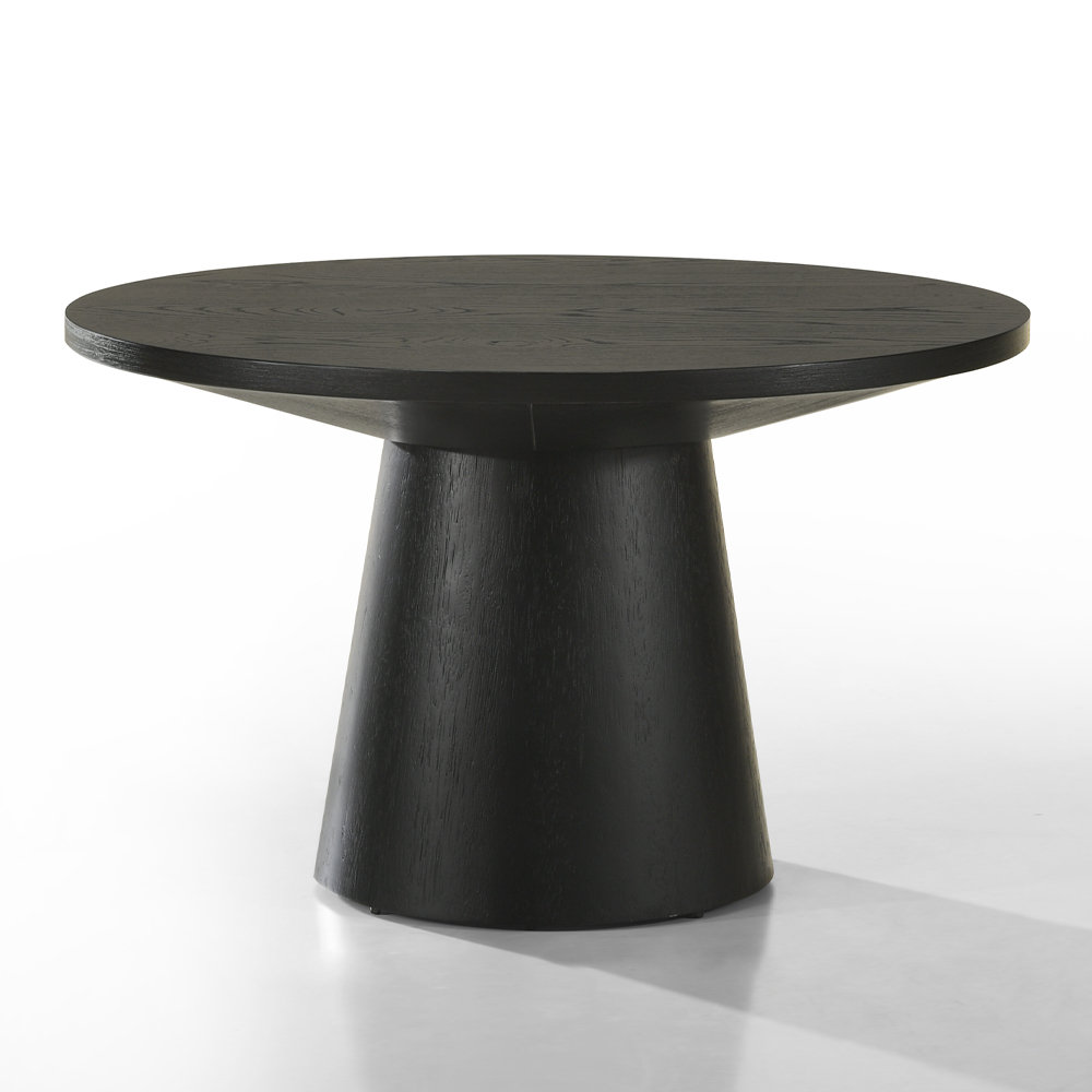 Ebern Designs 29"W Wood Dining Table With Pedestal Base,Single Coffee Table | Wayfair