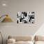 "Melosa", art mural moderne abstrait noir et blanc par Art Remedy-104439455-104439451