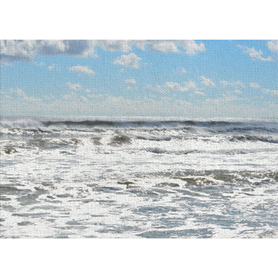 Tapis bleu Ocean Waves