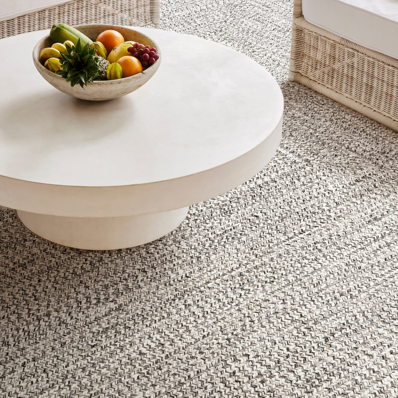 Edie Braided Indoor/Outdoor Rug, Oval 8' x 10', Gray Silver